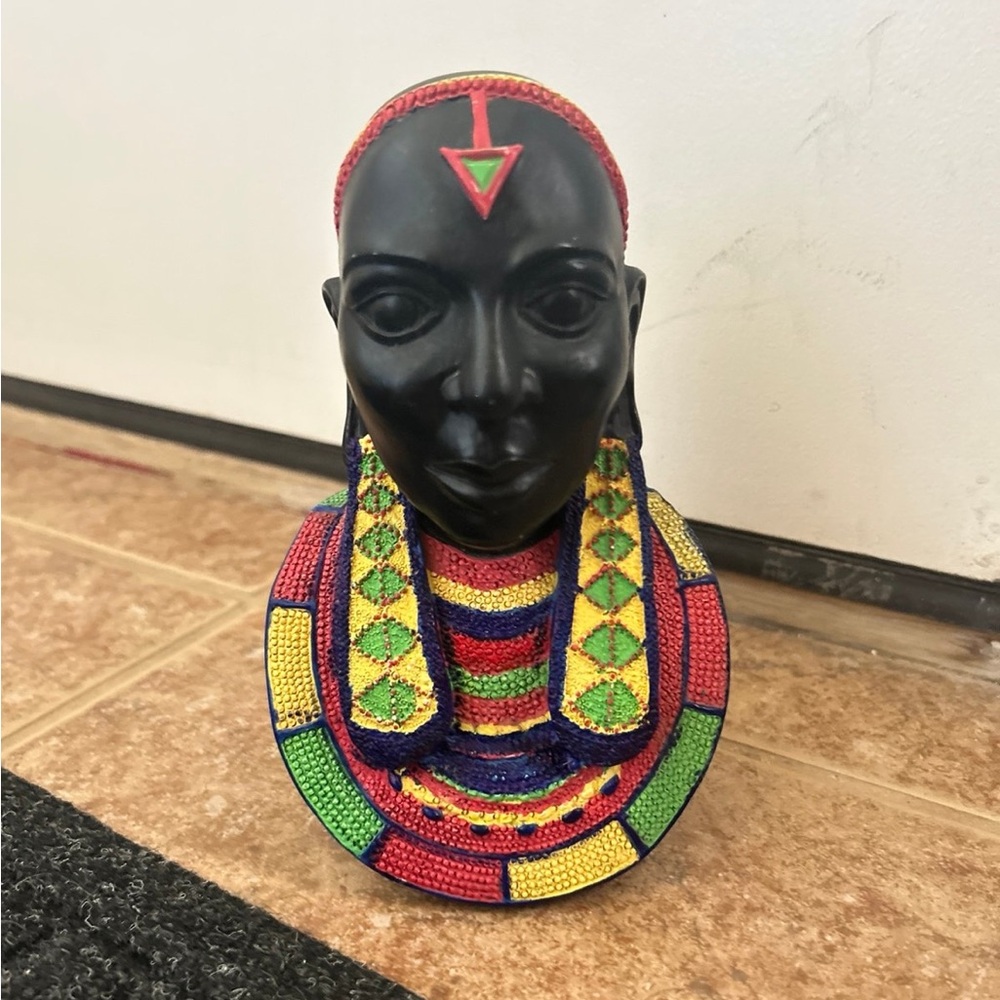 Yuko Miyare Bust Sculpture Maasai Kenya Wood Wooden Africa Art bust new